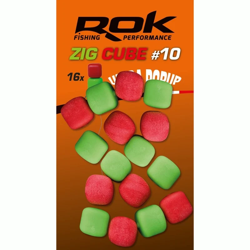 Pop up Zig Cube Rok Fishing Rouge/vert 10