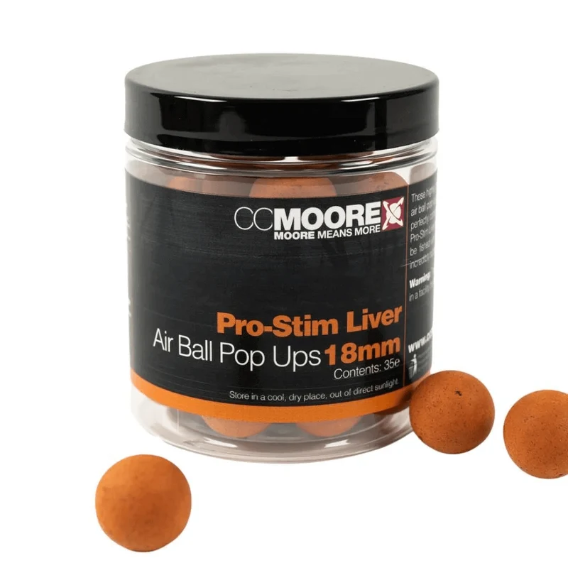 Pop ups Ccmoore Pro-Stim Liver Air Ball Brown 18 mm