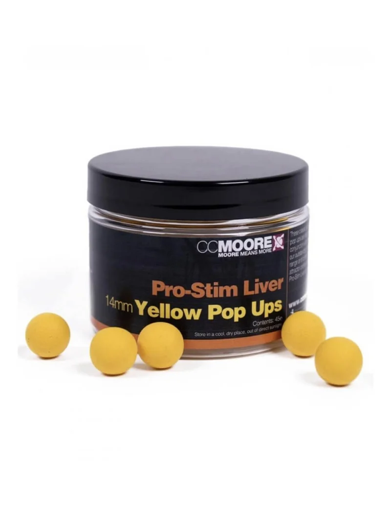 Pop ups Ccmoore Pro-Stim Liver Jaune 14 mm