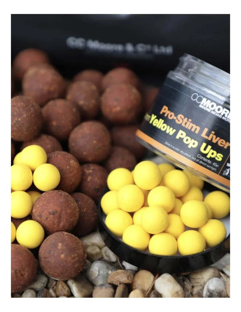 Pop ups Ccmoore Pro-Stim Liver Jaune 14 mm