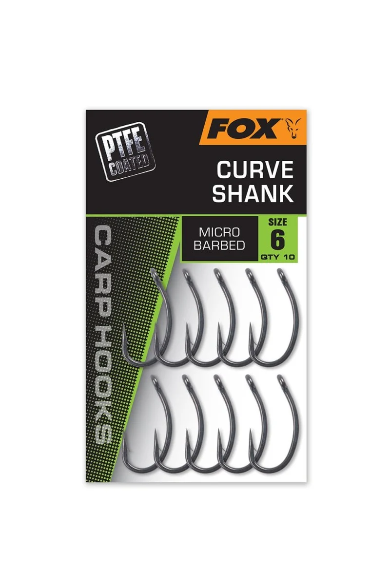Hameçons Fox Curve Shank PTFE Coated