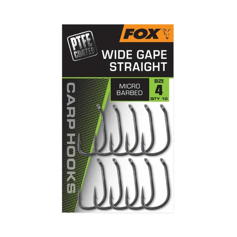 Hameçons Fox Wide Gape Straight