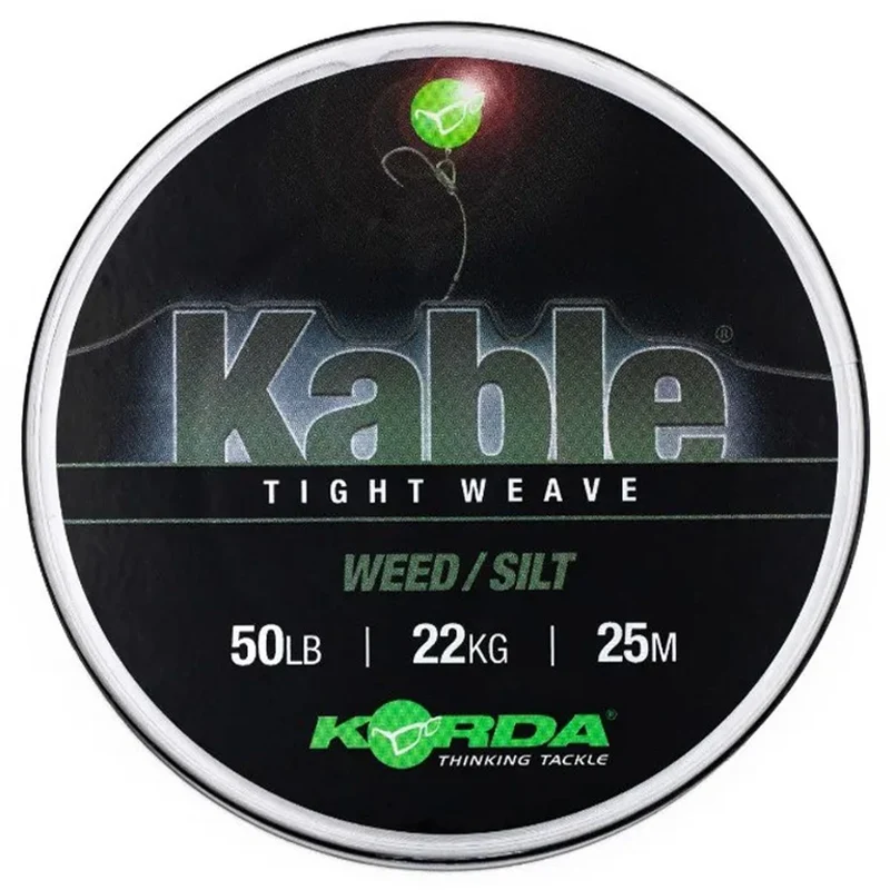 Leadcore Korda Kable Tight Weave Weed 50 lb / 25 m