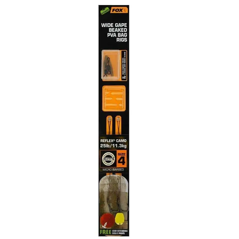 Hameçons montés Fox Wide Gape béqué PVA