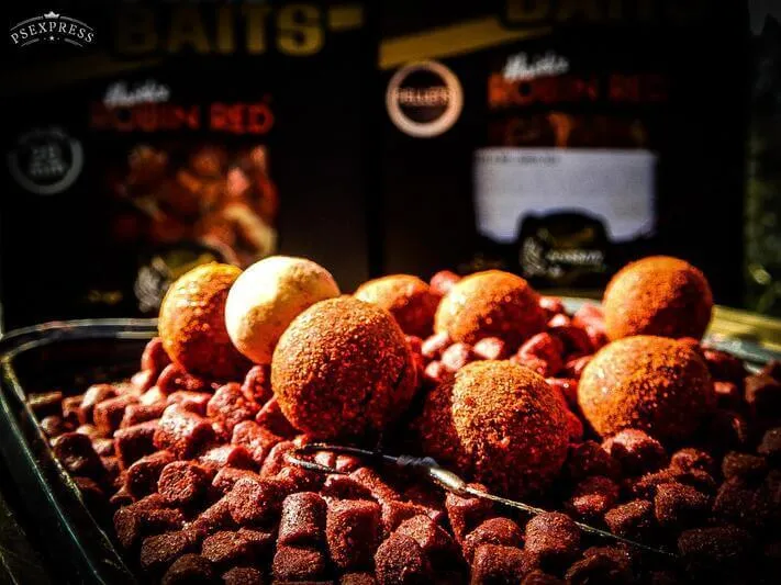 Bouillette Pro Elite Baits Gold Robin Red 14 mm