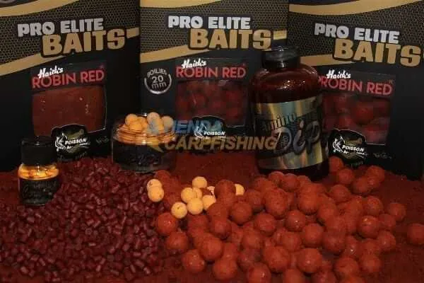 Bouillette Pro Elite Baits Gold Robin Red 20 mm
