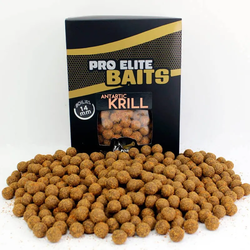 Bouillette Pro Elite Baits Gold Antartic Krill 14 mm