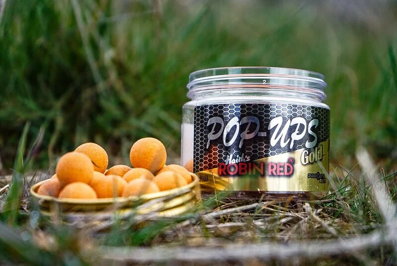 Pop Ups Pro Elite Baits Gold Robin Red 14 mm