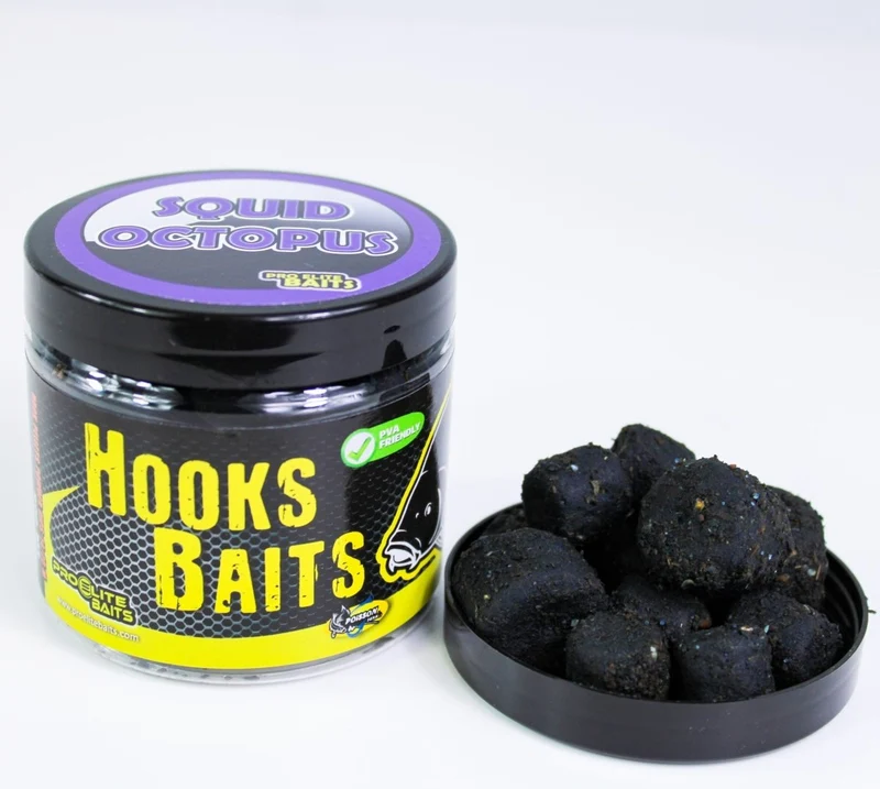 Hook Pellets poudre Pro Elite Baits Squid Octopus 14-20mm