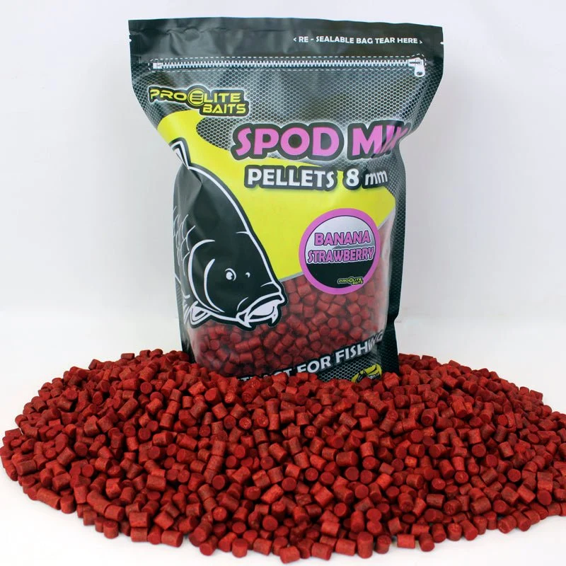 Pellets Spod Mix Pro Elite Baits Banana Strawberry 8 mm