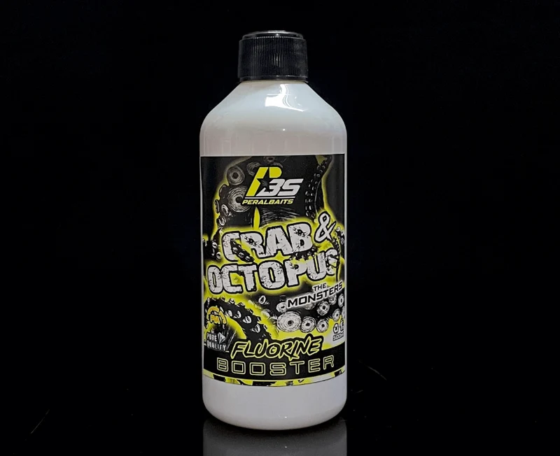 Trempage Booster Fluorine Peralbaits Crab Octopus 500 ml