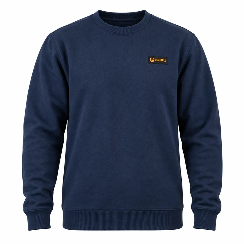 Patch Crewneck Navy – Marineblauwe Trui