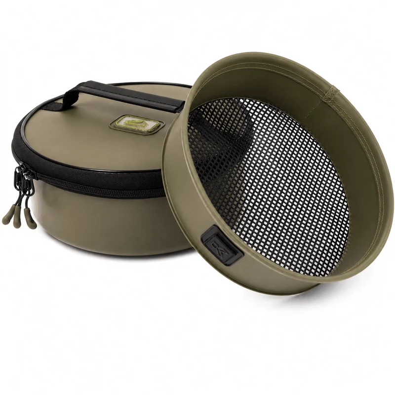 EVA Solid Groundbait Bowl and Riddle – Voerbak met Zeef
