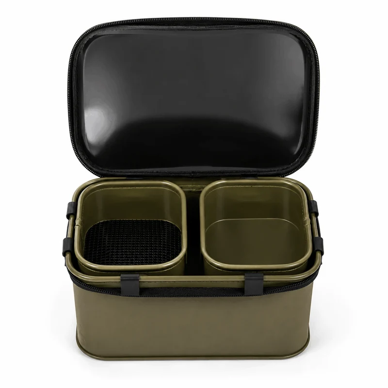 EVA Solid Bait Station 8l – Aastas met Aasbak en Zeef
