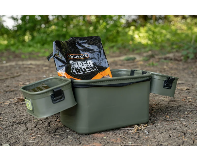 EVA Solid Bait Station 8l – Aastas met Aasbak en Zeef