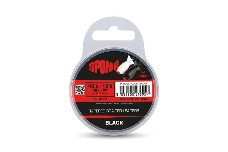 Bas de ligne Spomb Tapered Braided 40-18 lb 10 m
