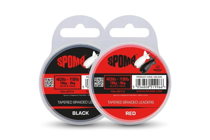 Bas de ligne Spomb Tapered Braided 40-18 lb 10 m