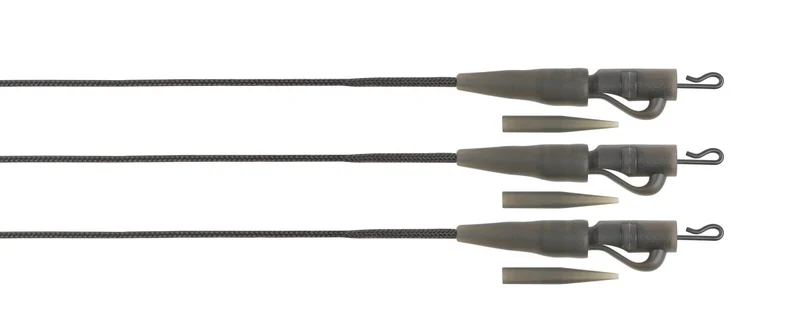 Bas de ligne montés Fox Edges Naturals Leadcore Lead Clip Leaders 50 lb