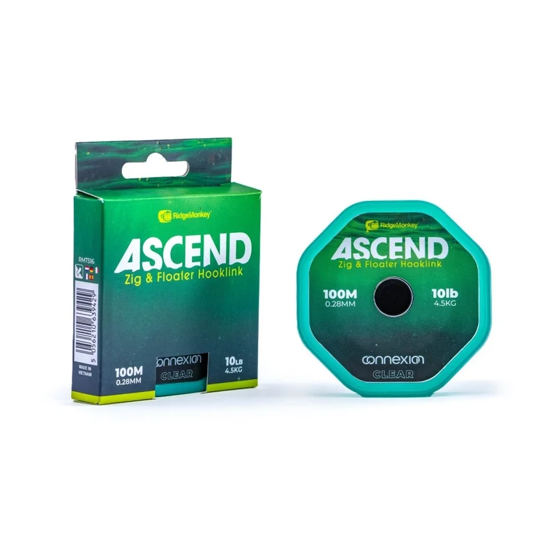 Fil Ridge Monkey Ascend Zig & Floater Hooklink 10 lb 0,28 mm 100 m