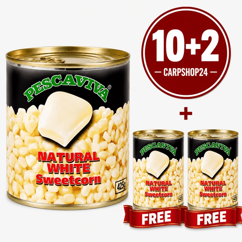 Pescaviva White Sweetcorn Natural 160g – Zoete Witte Maïs 🎁 10+2