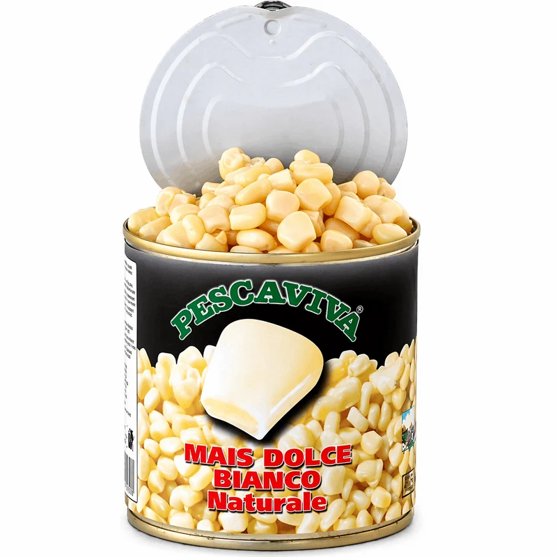 Pescaviva White Sweetcorn Natural 160g – Zoete Witte Maïs