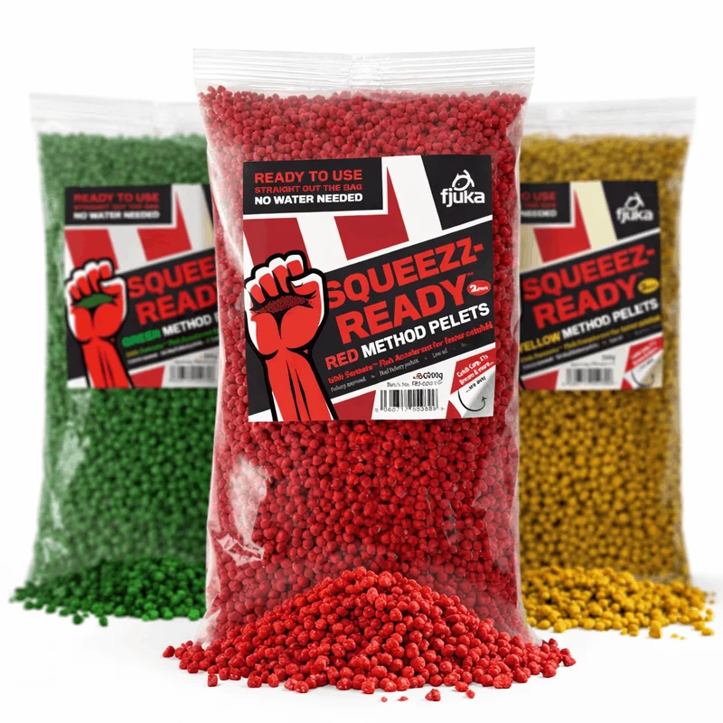 Squeez-Ready Coloured Method Pellets 2mm – Kant-en-klare Gekleurde Method Pellets