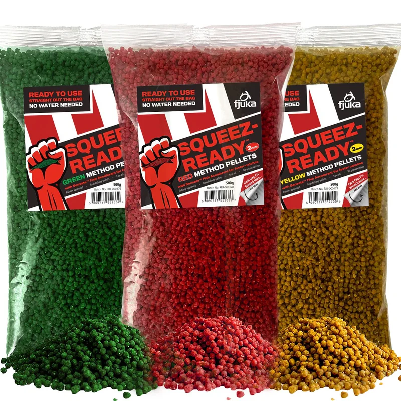 Squeez-Ready Coloured Method Pellets 2mm – Kant-en-klare Gekleurde Method Pellets