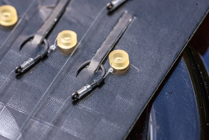 Super MWG Ready Rigs Bait Band Barbless 6" – 15 cm Onderlijnen met Bait Band en zonder Weerhaak