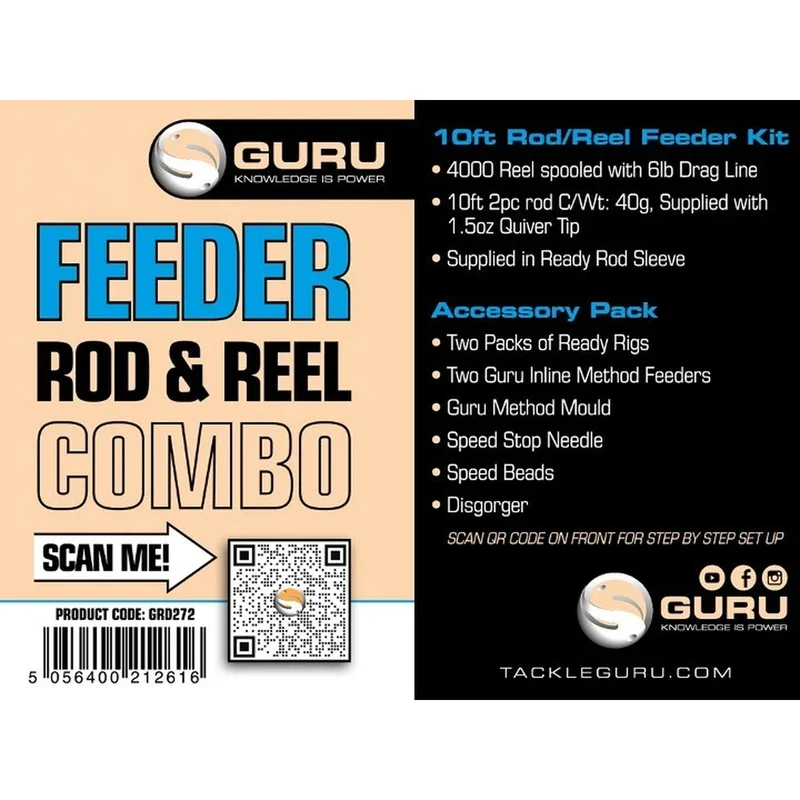 10' Feeder Rod And Reel Combo – Feederhengel- en Molenset