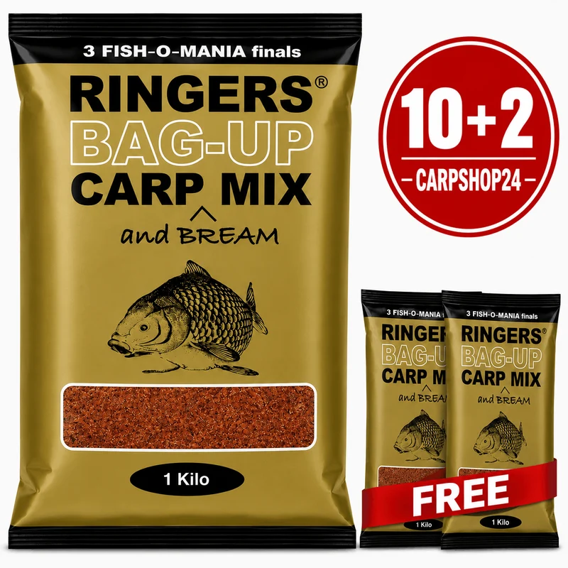 Bag-Up Carp and Bream Groundbait Mix 1kg – Grondvoer voor Karper en Brasem 🎁 10+2