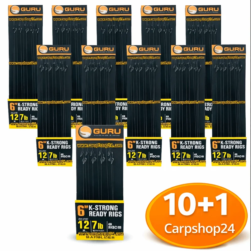 6" X-Strong Ready Rigs XS Spade Hook Barbless – 15 cm Onderlijnen met Bled en zonder Weerhaak 🎁 10+1