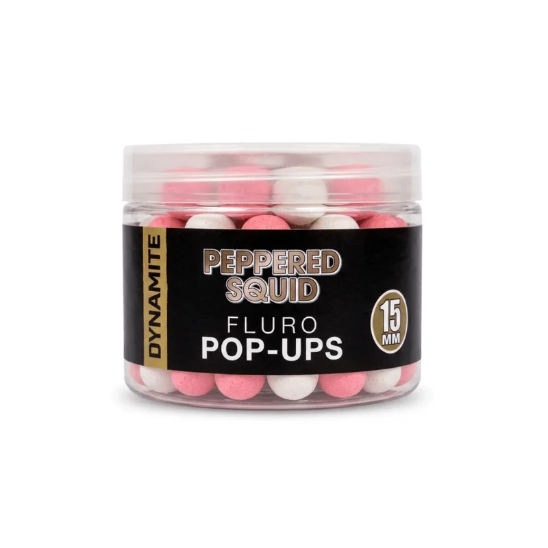 Pop Ups Dynamite Baits Peppered Squid Fluoré 15mm