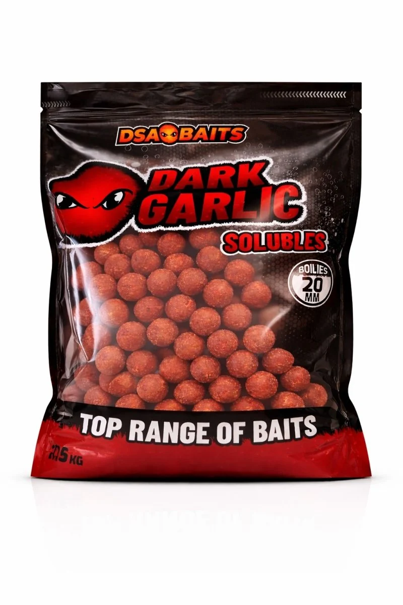 Bouillette Soluble DSA Baits Top Range Dark Garlic 20 mm 2,5 kg