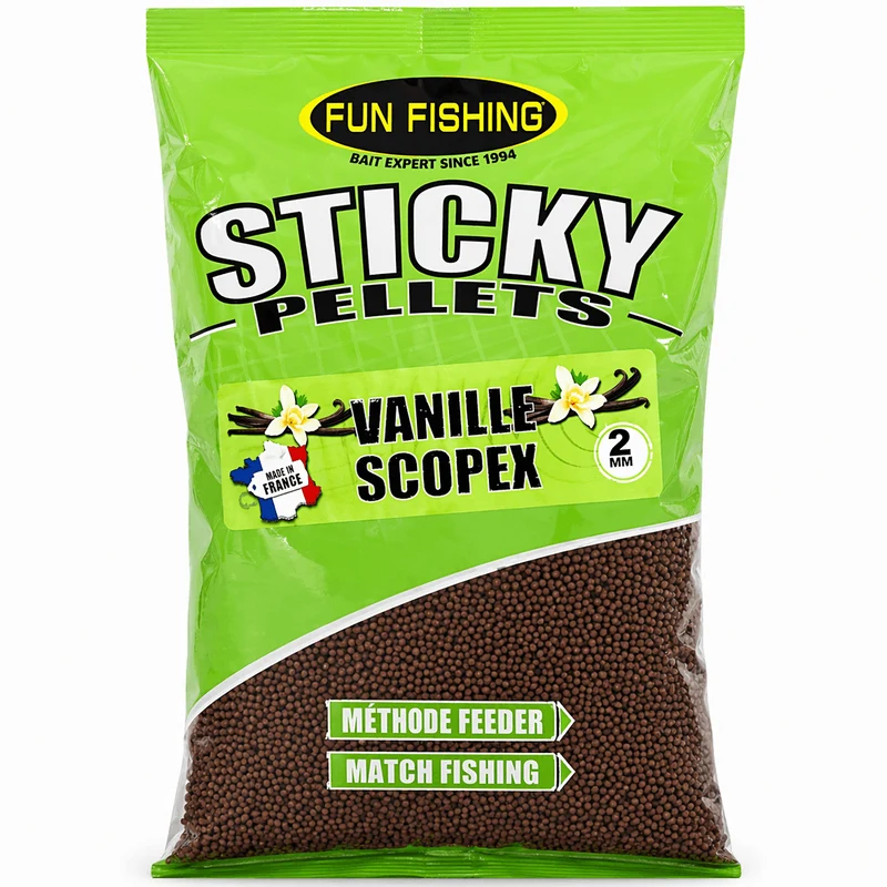 Sticky Pellets Vanille Scopex 2mm - 700g – Vanille-Scopexpellets