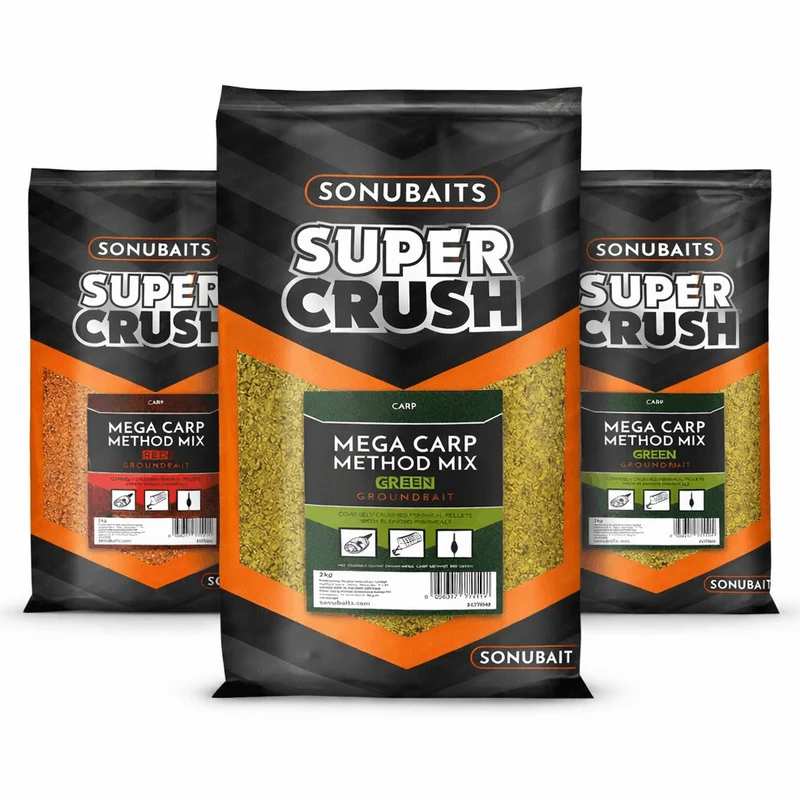 Super Crush Mega Carp Method Mix 2kg – Karpermethodgrondvoer 🎁