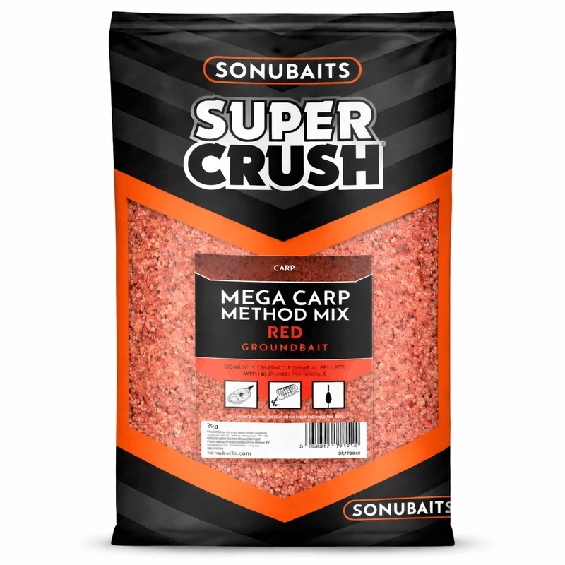 Super Crush Mega Carp Method Mix 2kg – Karpermethodgrondvoer 🎁