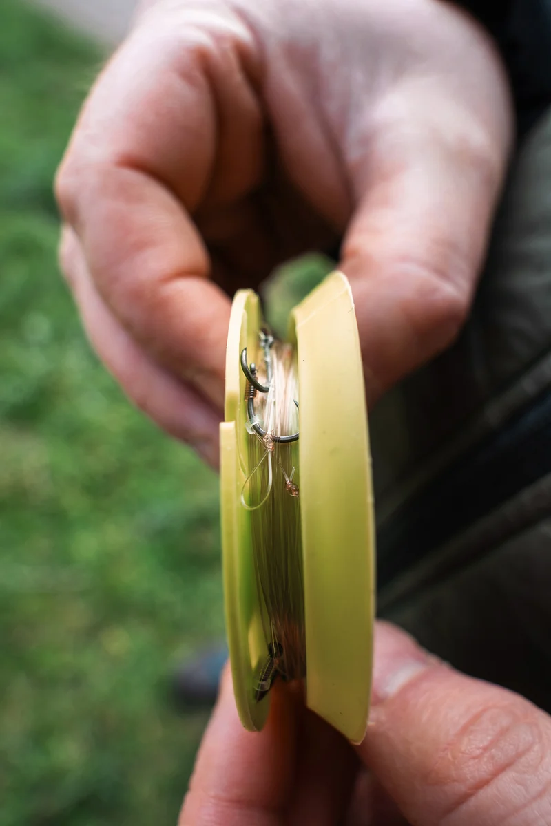 Xpert Power River Hair Rigs - Barbed – 1 m Onderlijnen met Weerhaak