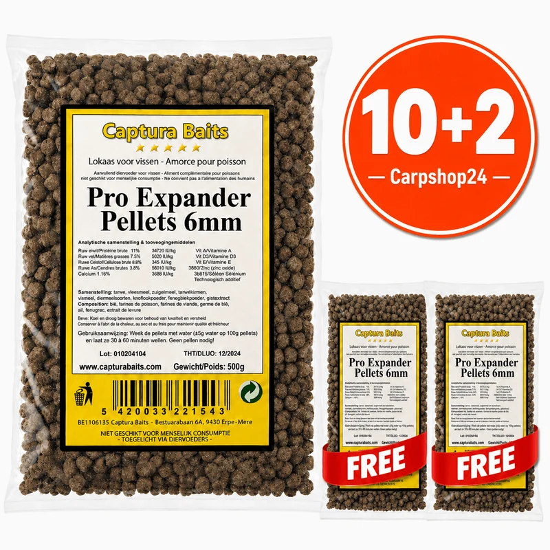 Pro Expander Pellets 500g – Zinkende Expander Pellets zonder Pompen 🎁 10+2