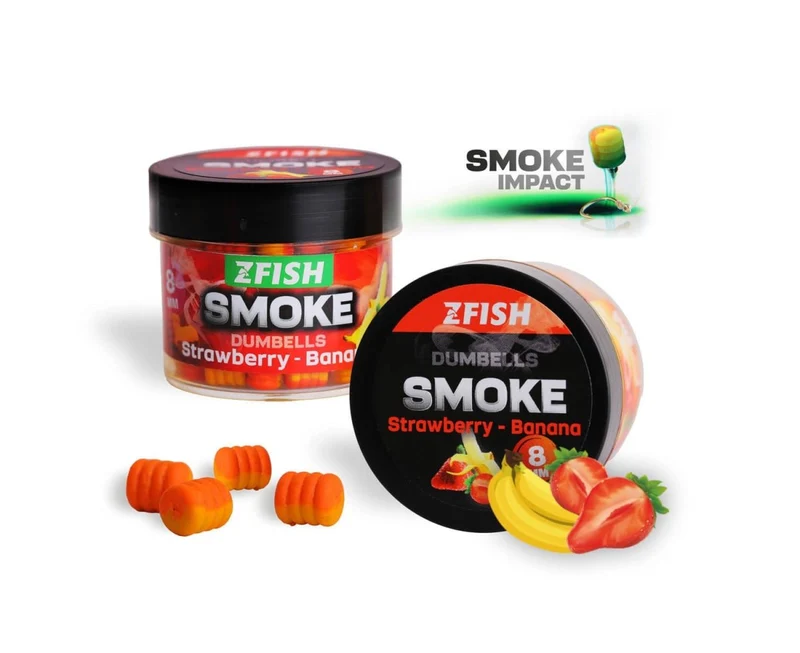 Dumbells Pop Ups Zfish Smoke Strawberry-Banana 8 mm