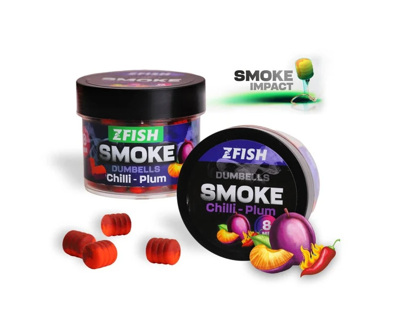 Dumbells Pop Ups Zfish Smoke Chilli-Plum 8 mm