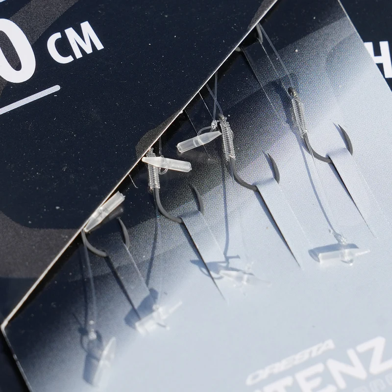 Pro Commercial Method Hair Rig Stop Barbless – 10 cm Onderlijnen met Stop en zonder Weerhaak 🎁