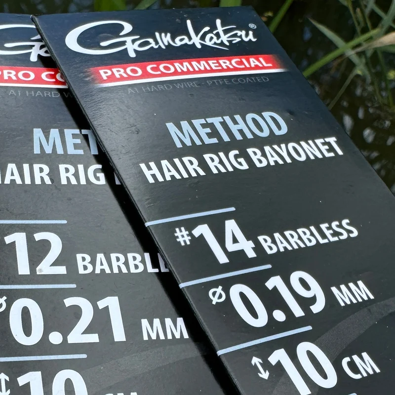 Pro Commercial Method Hair Rig Bayonet Barbless – 10 cm Onderlijnen met Bayonet en zonder Weerhaak