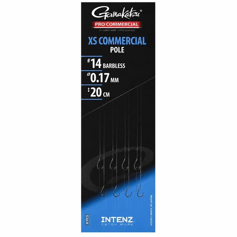 Pro Commercial XS Commercial Pole Barbless – 15 en 20 cm Onderlijnen zonder Weerhaak