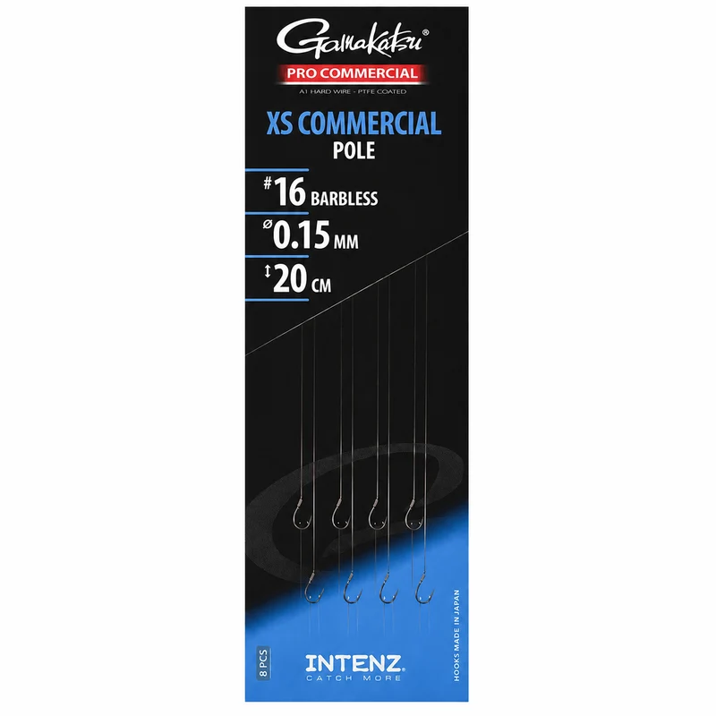 Pro Commercial XS Commercial Pole Barbless – 15 en 20 cm Onderlijnen zonder Weerhaak