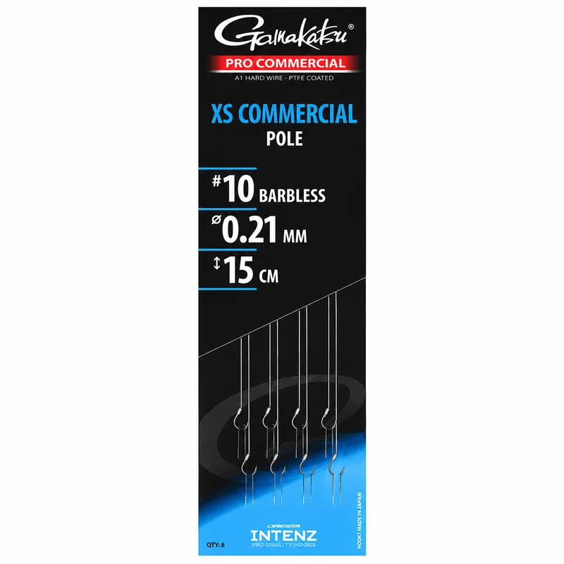 Pro Commercial XS Commercial Pole Barbless – 15 en 20 cm Onderlijnen zonder Weerhaak