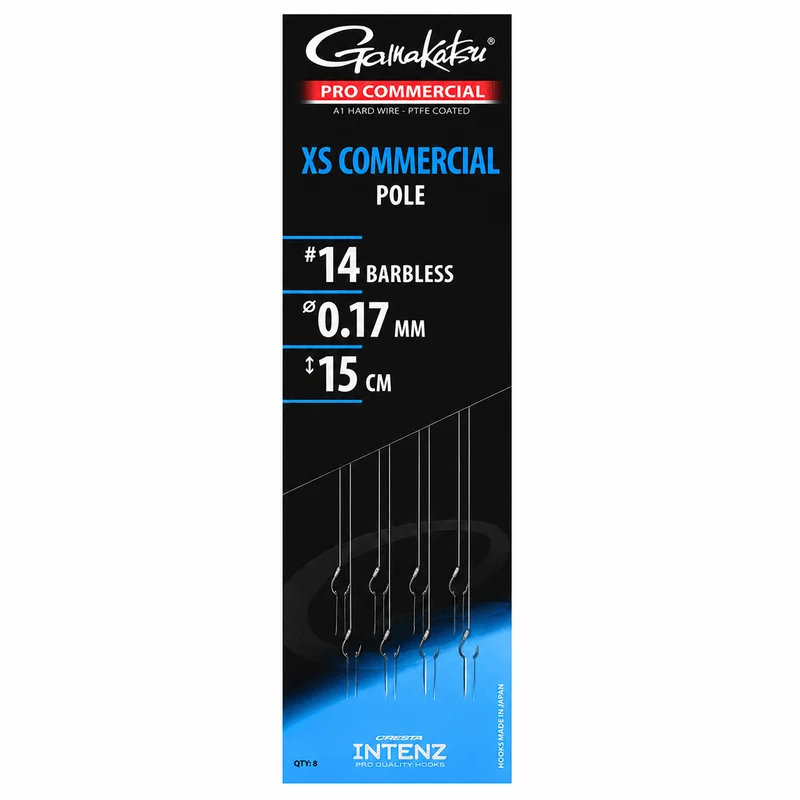 Pro Commercial XS Commercial Pole Barbless – 15 en 20 cm Onderlijnen zonder Weerhaak