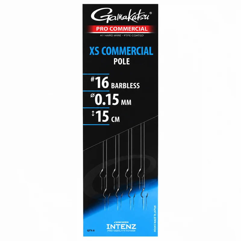Pro Commercial XS Commercial Pole Barbless – 15 en 20 cm Onderlijnen zonder Weerhaak