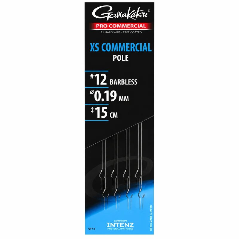 Pro Commercial XS Commercial Pole Barbless – 15 en 20 cm Onderlijnen zonder Weerhaak