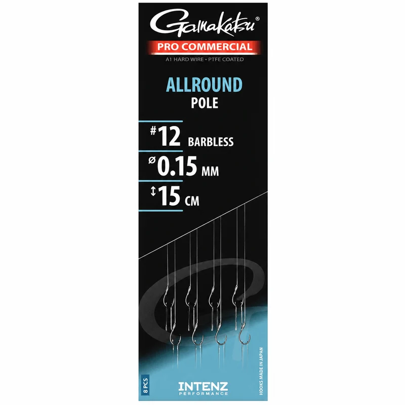 Pro Commercial Allround Pole Barbless – 15 cm Onderlijnen zonder Weerhaak 💰