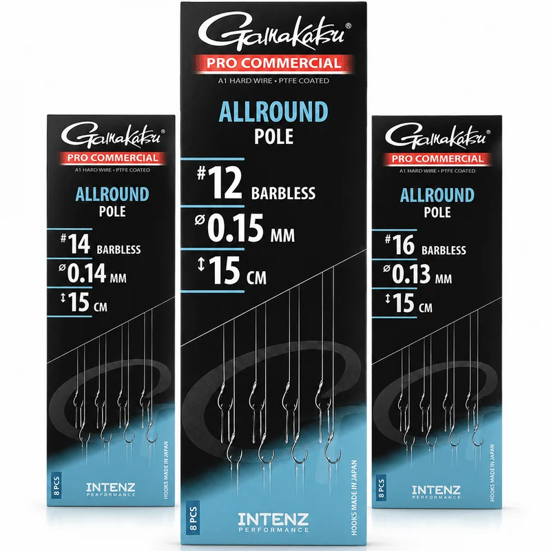 Pro Commercial Allround Pole Barbless – 15 cm Onderlijnen zonder Weerhaak 💰